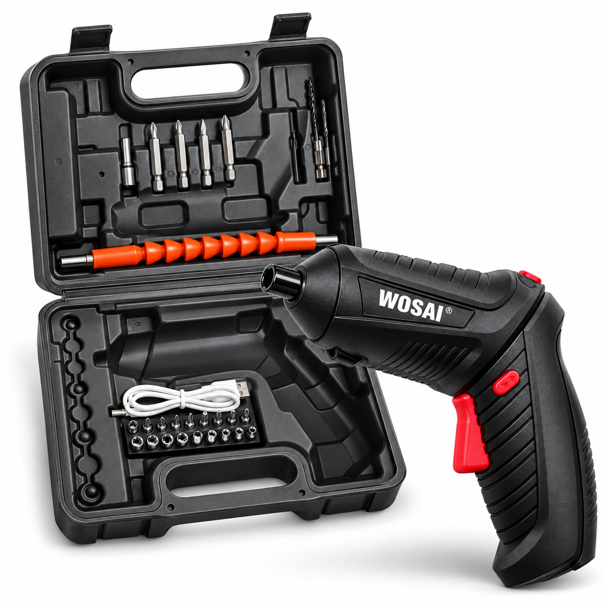 Mini akumulatorska šrafilica 4,2 V sa LED svetlom – praktičan pomoćnik za kućne popravke