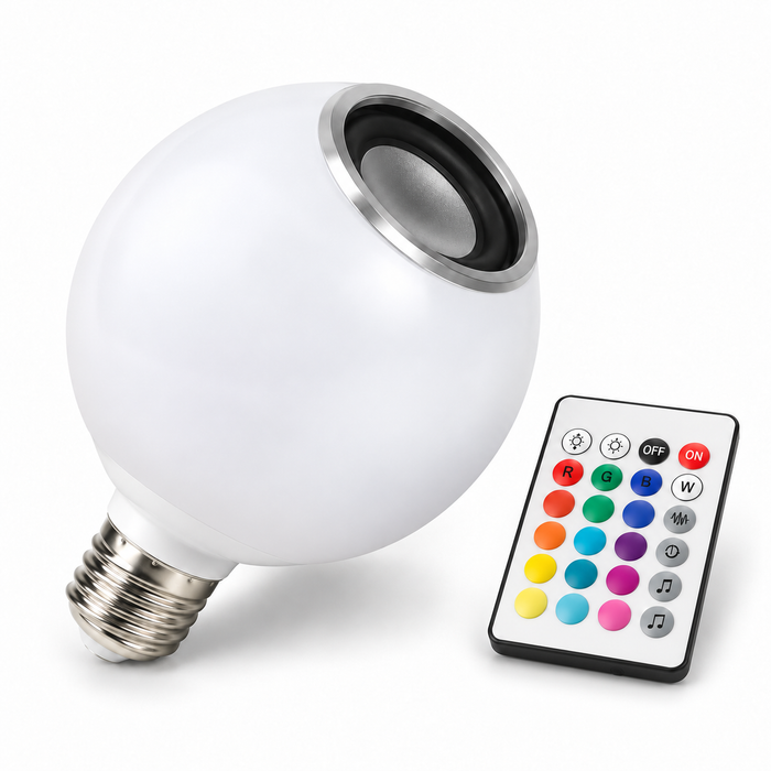 LED RGB Bluetooth sijalica sa zvučnikom – svetlo u boji i omiljena muzika u jednom