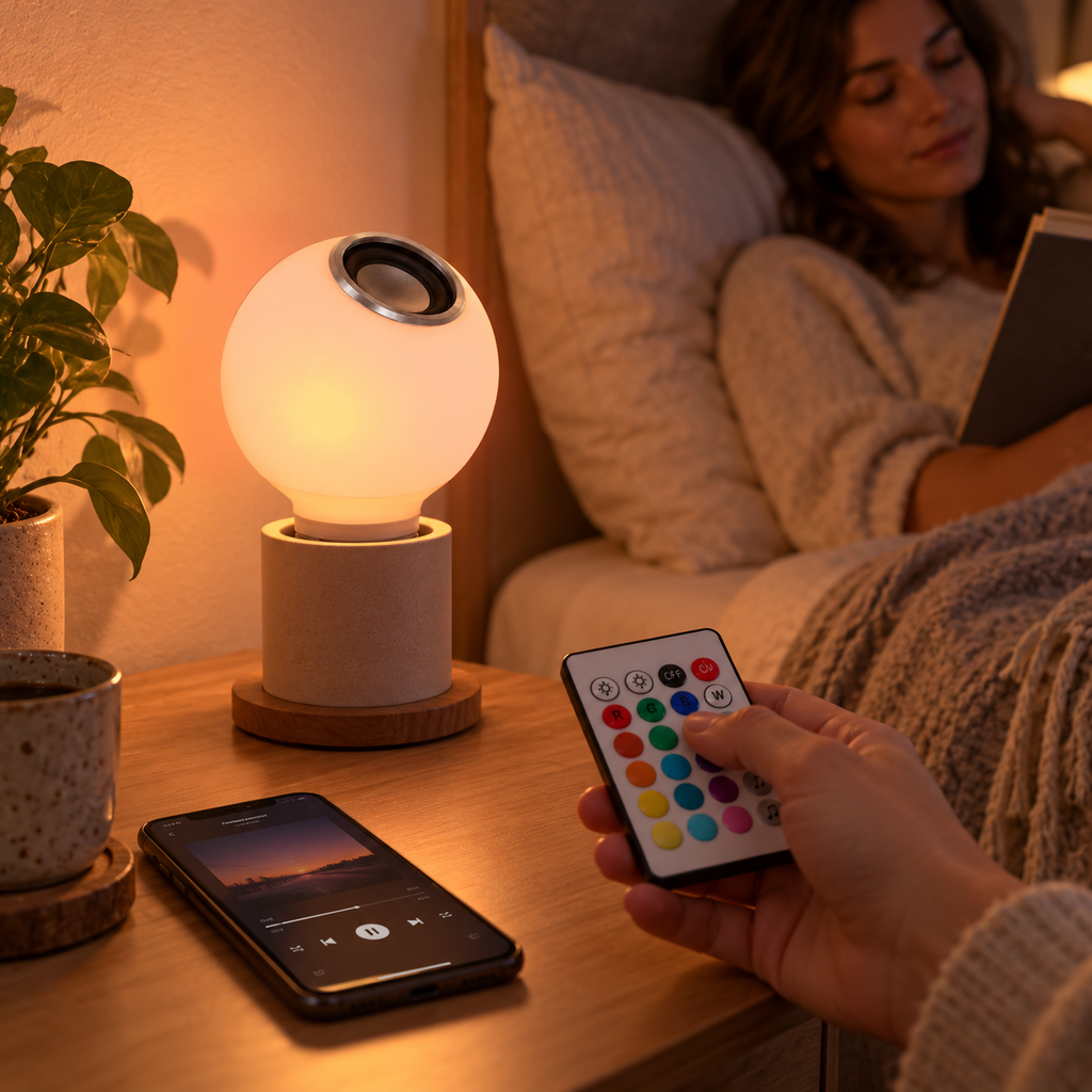 LED RGB Bluetooth sijalica sa zvučnikom – svetlo u boji i omiljena muzika u jednom