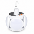 Sklopiva solarna LED lampa 50W sa USB punjenjem – 2 sijalice 1+1 GRATIS