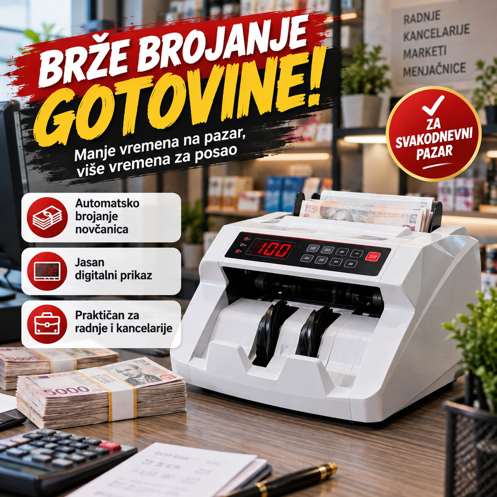 Automatska mašina za brojanje novčanica – Bill Counter World