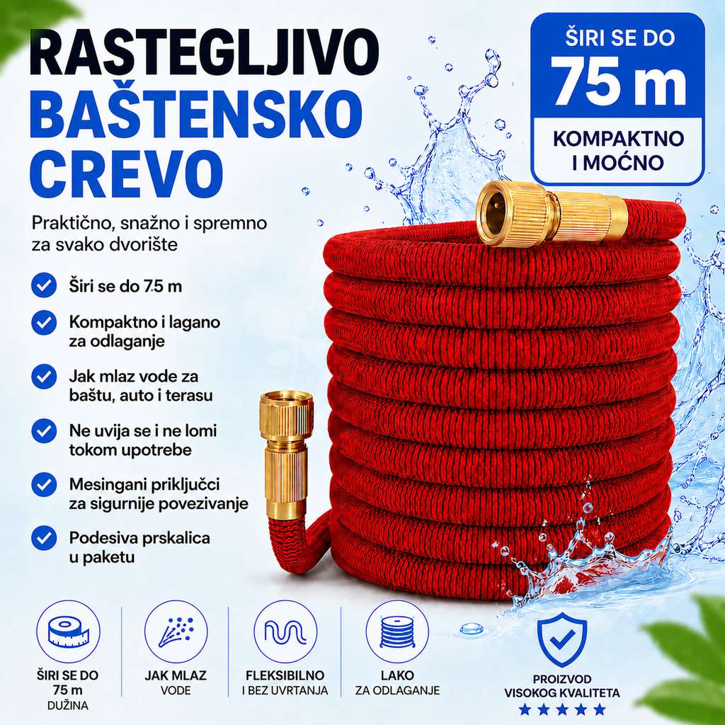 Magično baštensko crevo Ciaobosi 75m