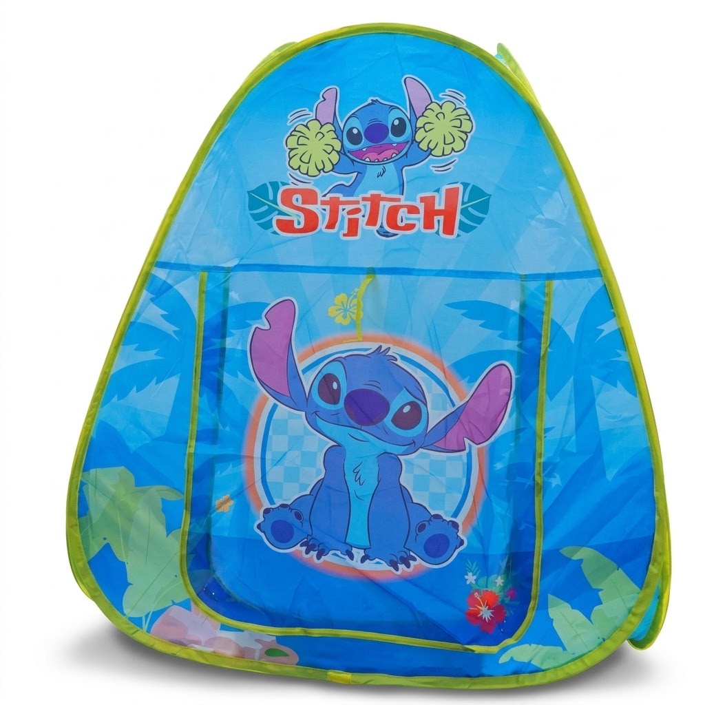 Stitch dečiji set 3u1 – 3D ranac + plišana igračka + šator